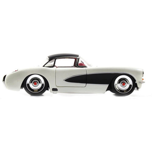 1957 Chevy Corvette - White & Black 1:24 Scale Alt Image 5