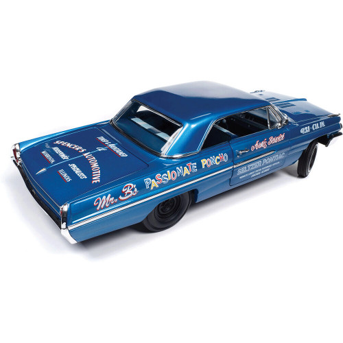 1962 Pontiac Catalina Hardtop Legends of the Quarter Mile Ensign Blue 1:18 Scale Alt Image 4