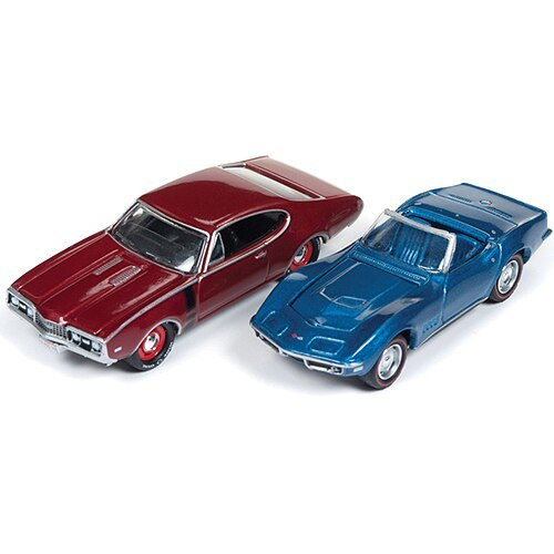 Johnny Lightning Class of 68 Diecast Sting Ray and Olds 442 164 Scale Diecast Model by Johnny Lightning 18575NX Johnny Lightning Class of 68 Diecast Sting Ray and Olds 442 164 Scale Diecast Model by Johnny Lightning 18575NX