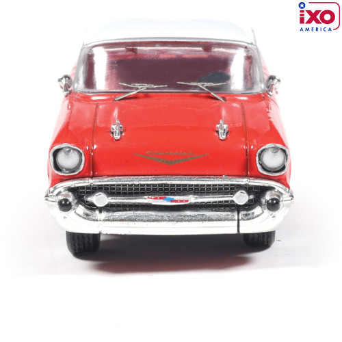 1957 Chevrolet Bel Air Sedan - Matador Red and India Ivory Alt Image 5