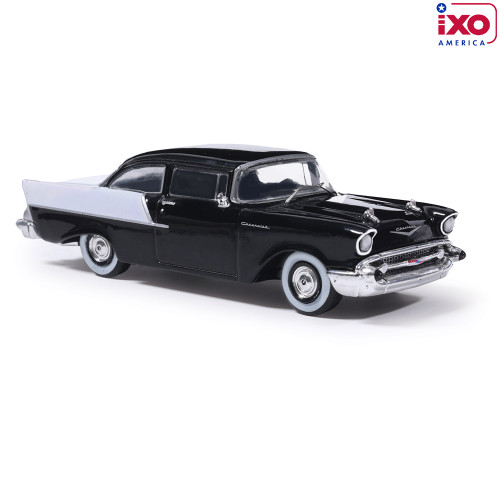 1957 Chevrolet One-Fifty Sedan - Onyx Black and India Ivory Alt Image 2