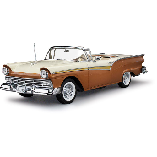 1957 Ford Fairlane 500 Skyliner - Doeskin Tan/Colonial White Alt Image 1