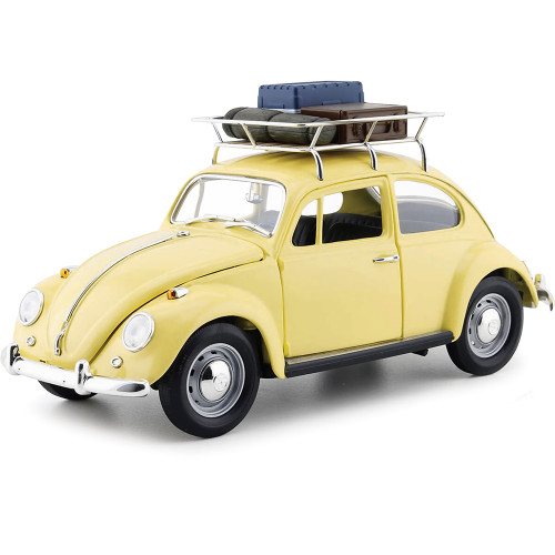 1967 VW Beetle with Roof Carrier & Luggage 1:18 Scale Main Image