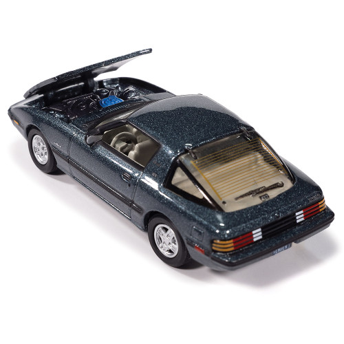 1985 Mazda RX-7 - V3 Tender Blue 1:64 Scale Alt Image 1