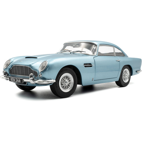 1964 Aston Martin DB5 Light - Metallic Blue 1:18 Scale Main Image