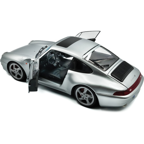 1996 Porsche 911 (993) 4S - Polar Silver 1:18 Scale Alt Image 2