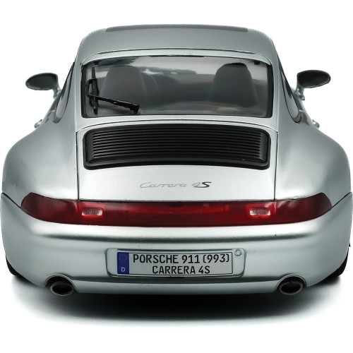 1996 Porsche 911 (993) 4S - Polar Silver 1:18 Scale Alt Image 6