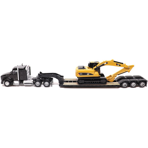 Kenworth T880s SBFS Sleeper Tandem Tractor Lowboy Trailer & Caterpillar 320D L Hydraulic Excavator 1:87 Scale Alt Image 3