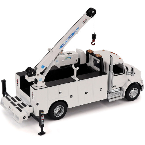 Peterbilt Model 536 Auto-Crane Titan85-Body HC14-Crane Work Truck with Miller EnPak - White Main Image