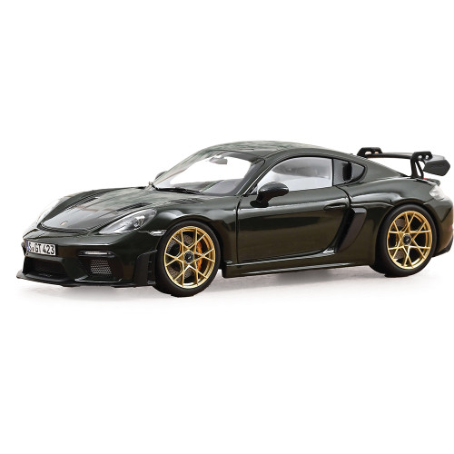 2023 Porsche Cayman GT4 RS w/Weissach Pack - Green 1:18 Scale Main Image