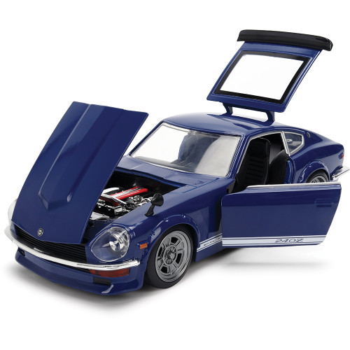 1972 Datsun 240Z - Blue JDM 1:24 Scale Diecast Model by Jada Toys