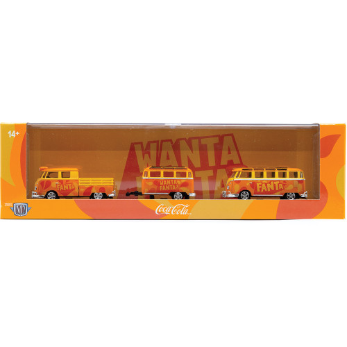 1960 VW Double Cab Truck with 1960 VW 15-Window Bus - Fanta Alt Image 6