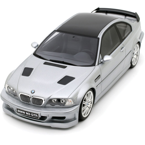 2001 BMW E46 M3 GTR STREET TITAN - SILVER METALLIC 1:18 Scale