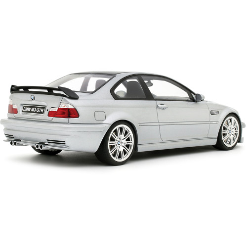 2001 BMW E46 M3 GTR STREET TITAN - SILVER METALLIC 1:18 Scale Alt Image 1