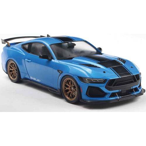 2025 Shelby Mustang Super Snake - Grabber Blue 1:18 Scale Alt Image 3
