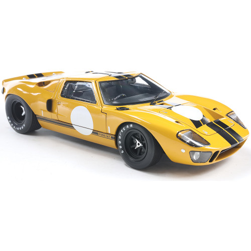 1968 Ford GT40 Mk.1 - Yellow 1:18 Scale Alt Image 3