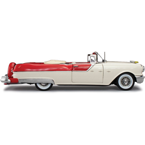 1955 Pontiac Star Chief Open Convertible - Bolero Red/Castle Gray 1:18 Scale Alt Image 3