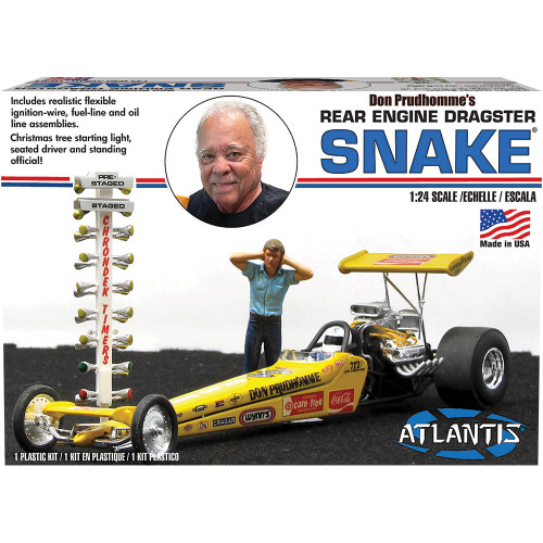 Don Prudhomme Snake Rear Engine Dragster - Model Kit 1:24 Scale Main Image Don Prudhomme Snake Rear Engine Dragster - Model Kit 1:24 Scale Main Image