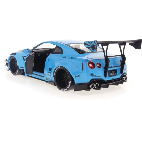 2024 Nissan GT-R (R35) Liberty Walk Body Kit - Baby Blue 1:18 Scale Alt Image 5