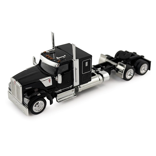 Kenworth W990 with Flat Top Sleeper Cab - Black 1:87 Scale Main Image