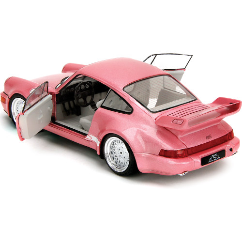 Porsche 911 Carrera RS (964) - Pink 1:18 Scale Alt Image 3