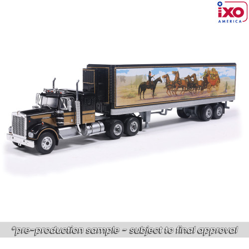 1976 Kenworth W900 - Black With Western Trailer Main Image