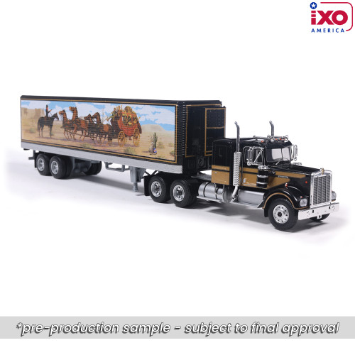 1976 Kenworth W900 - Black With Western Trailer Alt Image 2