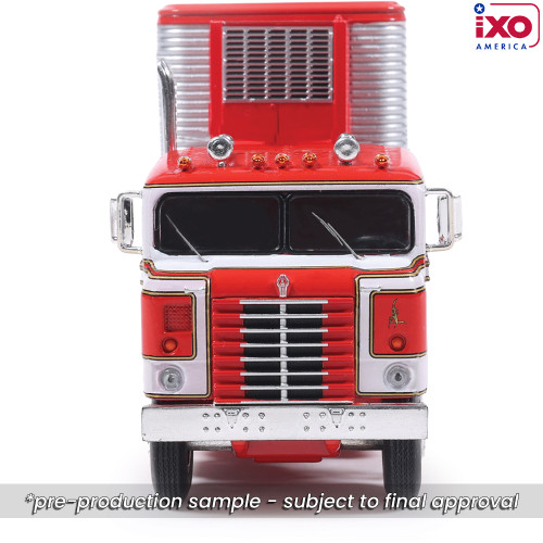 1950 Kenworth Bullnose - Red and White with vintage chrome trailer Alt Image 8