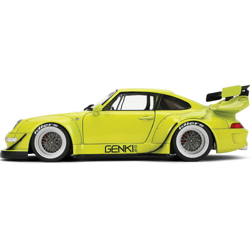 Porsche RWB Genki - Yellow 1:18 Scale Diecast Model by Pink Slips