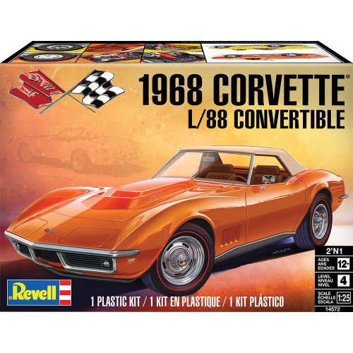 1968 Corvette L-88 Roadster - Plastic Model Kit 1:25 Scale Main Image