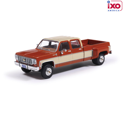 1975 Chevrolet K30 Crew Dab Dually - Grecian Bronze and Santa Fe Tan Deluxe Two-Tone Main Image