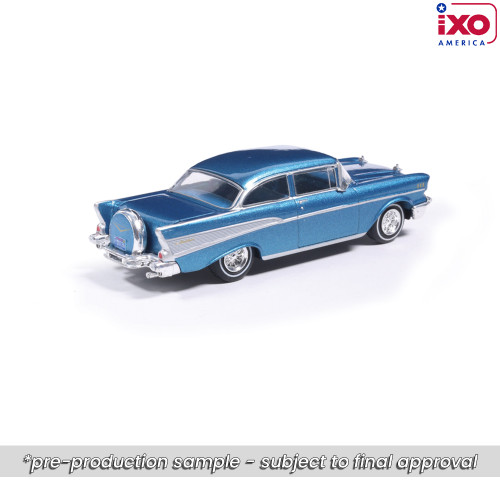 1957 Chevrolet Bel Air Sedan with Continental Kit - Harbor Blue Alt Image 1