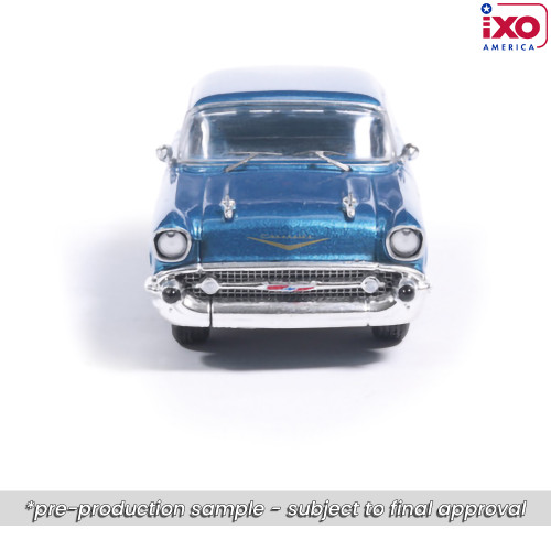1957 Chevrolet Bel Air Sedan with Continental Kit - Harbor Blue Alt Image 5