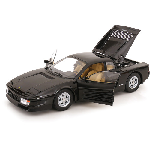 1986 Ferrari Testarossa - Black 1:12 Scale Diecast Model by KK