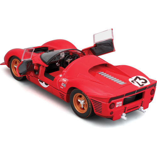 1967 Ferrari 330 P4 Daytona Diecast Model Kit - Red #23 1:24 Scale Alt Image 1