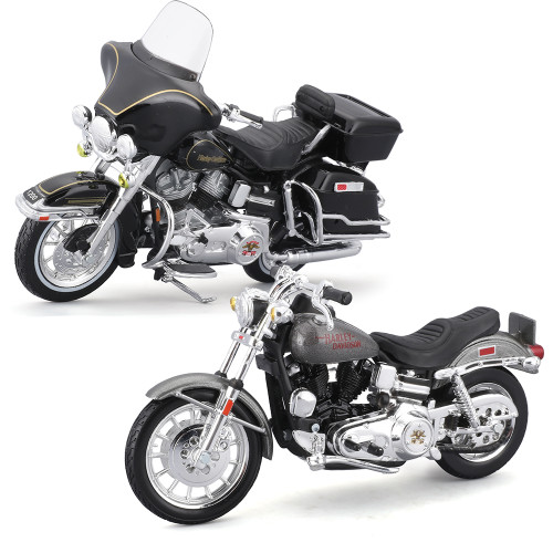 Harley-Davidson Duo 1977 FXS Low Rider + 1978 Electra Glide 1:18 Scale Main Image