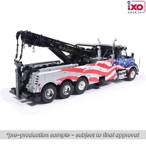 Kenworth T880 Wrecker - Black With American Flag Alt Image 1