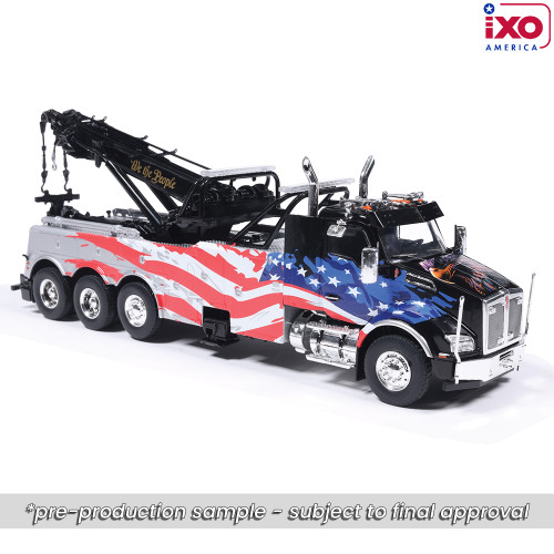 Kenworth T880 Wrecker - Black With American Flag Alt Image 2