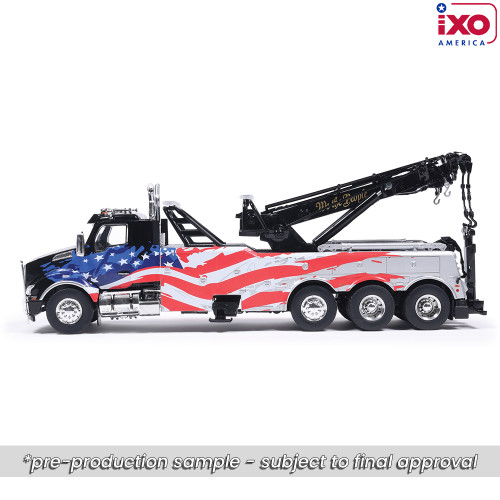 Kenworth T880 Wrecker - Black With American Flag Alt Image 4