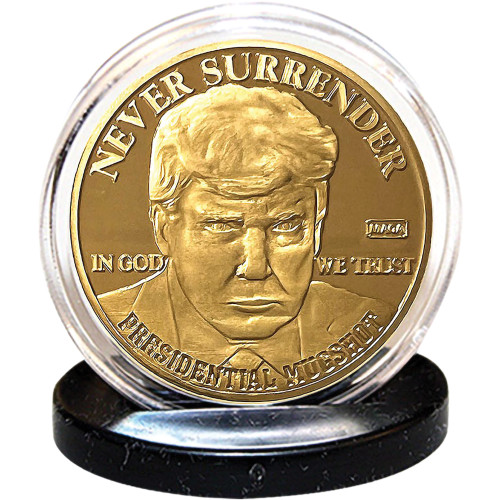 Trump Mug Shot 2Gold Tone Coin Alt Image 2