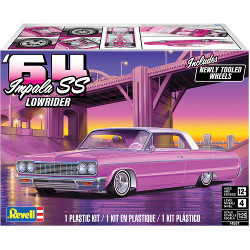 1964 Chevy Impala SS Lowrider Model Kit Alt Image 1