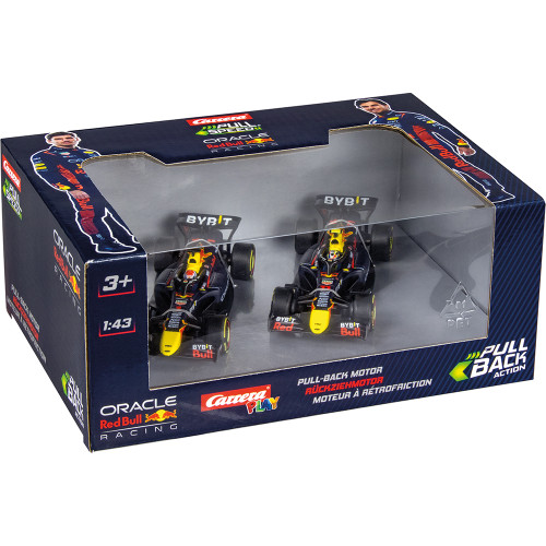 F1 Red Bull Double Action Verstappen & Perez Pull & Speed 1:43 Scale Alt Image 3