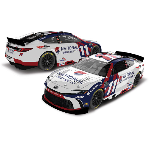 2025 Denny Hamlin National Debt Relief Toyota Camry NASCAR Diecast 1:24 Scale Main Image