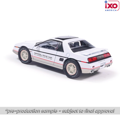 1984 Pontiac Fiero Indianapolis 500 Pace Car - White 1:43 Scale Alt Image 3