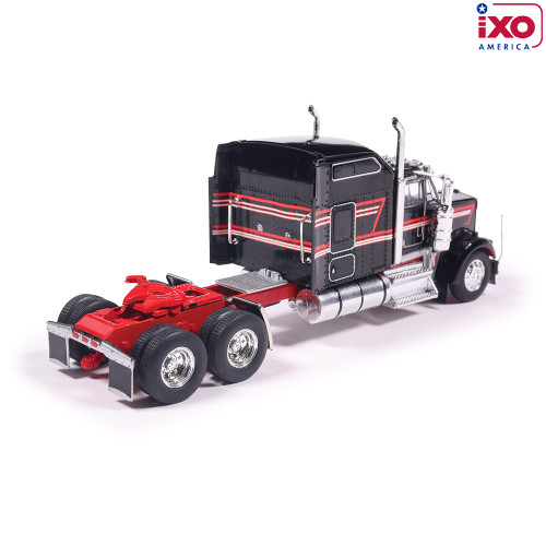 1990 Kenworth W900 - Black With Stripe 1:64 Scale Alt Image 1