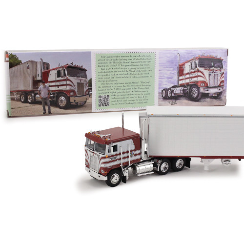 Red's Favorites - Jim Skrinar Kenworth K100 COE Flat Top & 53' Utility Reefer Trailer Alt Image 4