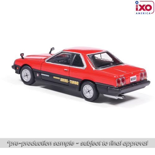 1983 Nissan Skyline 2000 Turbo RS (R30) Iron Mask - Red and Black 1:64 Scale Alt Image 1