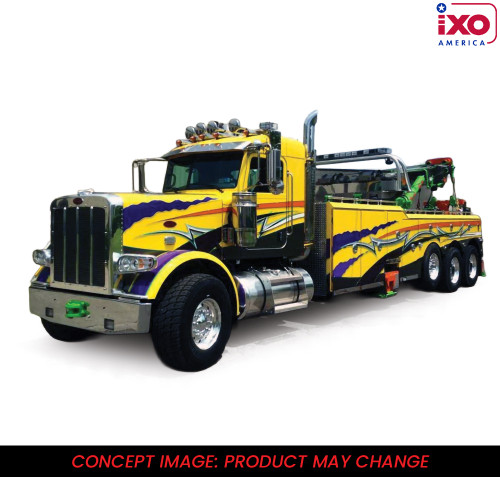 1980 Peterbilt 359 Wrecker - Yellow And Purple Main Image