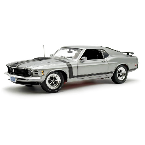 1970 Ford Mustang Boss 302 - Silver - Special Order 1:18 Scale Main Image