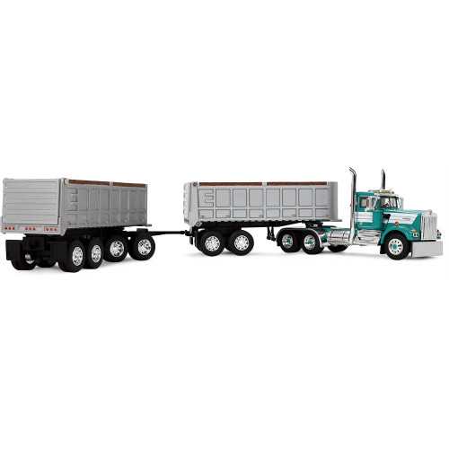 Kenworth W900A Day Cab & 22' Dual End Dump Trailers Alt Image 1